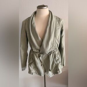 Max Jeans Light Green Waterfall Jacket Large